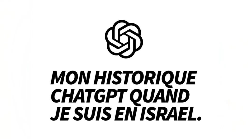 Mon historique ChatGPT quand je suis en Israël